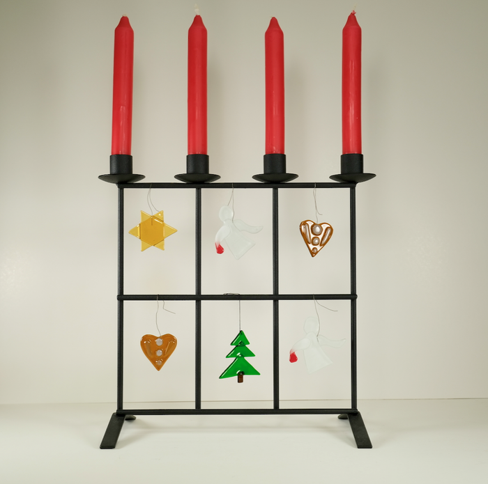 Iron Candle & Ornament Holder