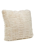 Ivory mink faux pillow