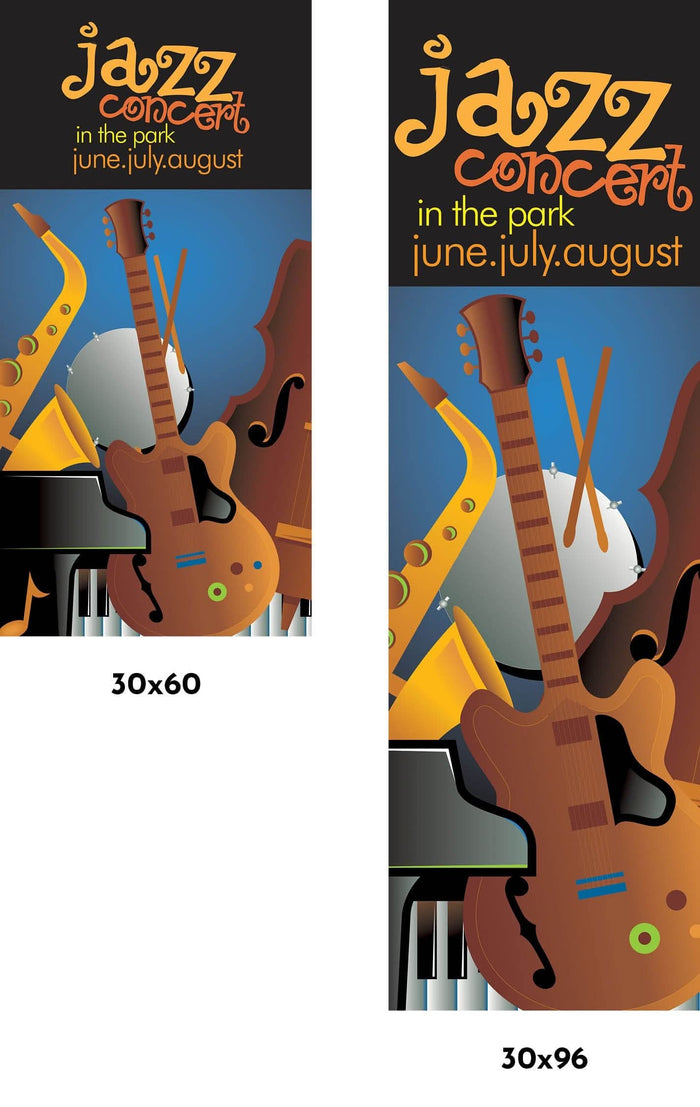 Jazz Concert Single Vinyl Banner Dekra-Lite