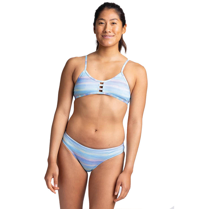 Jolyn Tomcat Print Top pearl beach front