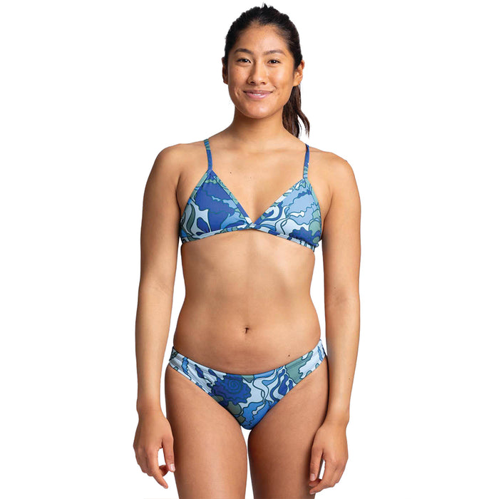 Jolyn Tomcat Print Top coral bay front