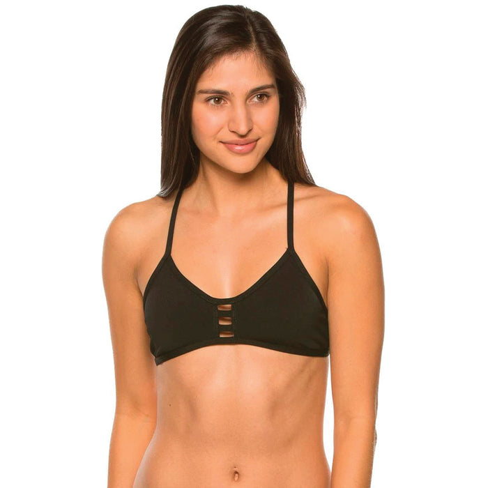 Jolyn Tomcat Solid Bikini Top black