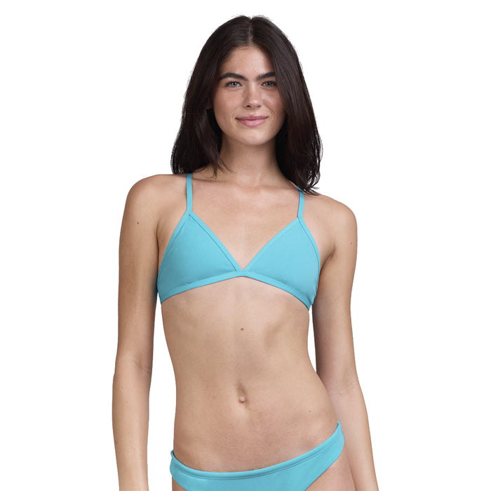 Jolyn Triangle Ultraviolet Bikini Top sky blue front