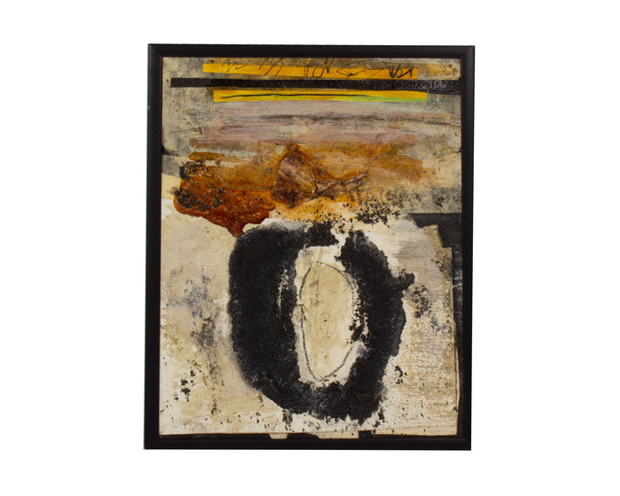 Juliet Holland Signed 2005 “Asuka 3” Mixed Media Collage
