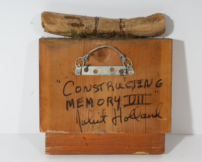 Juliet Holland Signed “Constructing Memory VII” Mixed Media Wall Assemblage