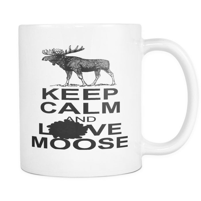Keep Calm And Love Moose Mug - Drinkware - Supernatural-Sickness - 1