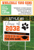 Kindergarten Yard Sign - T2 Blanks 4 You
