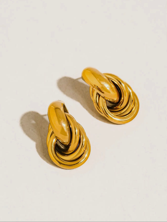 Knot Hoop Earrings