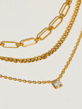 Layered CZ Chain Necklace
