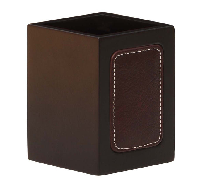 Leather Wooden Pen Holder