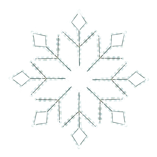 Dekra-Lite LED Ropelight Diamond Snowflake