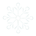 Dekra-Lite 24" LED Ropelight Ornate Snowflake
