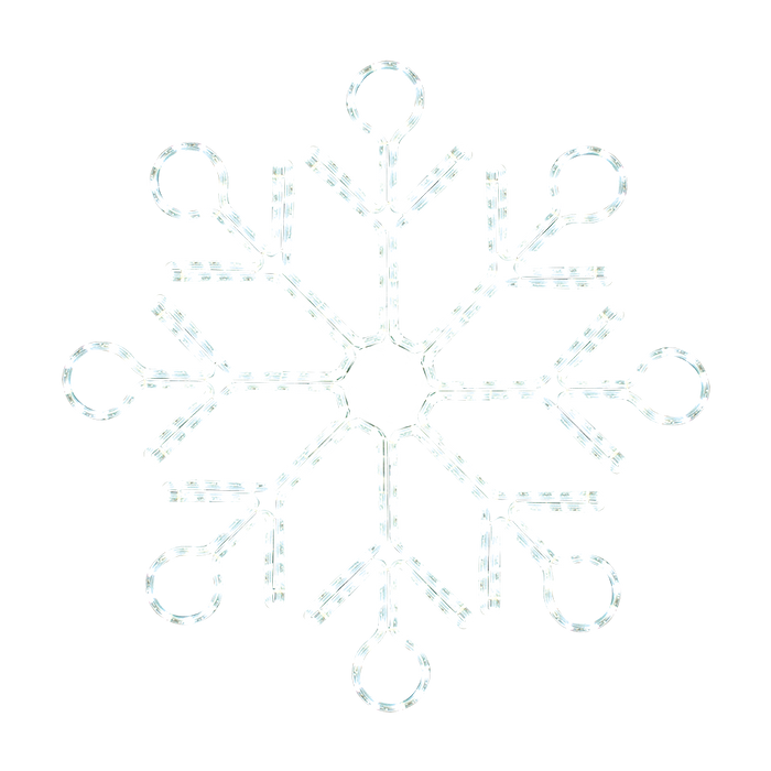 Dekra-Lite 24" LED Ropelight Ornate Snowflake