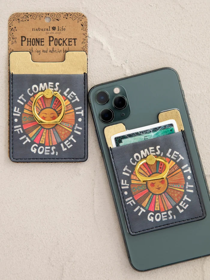 "Let It" Phone Pocket Ring