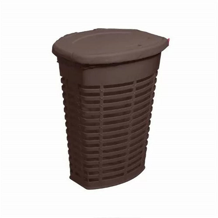 Lightweight Laundry Hamper with Hinged Lid, 47 x 36 x 60 cm