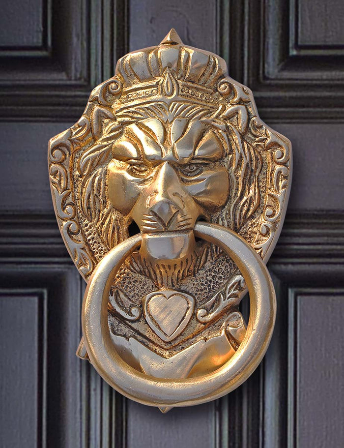 Lion Brass Door Knocker