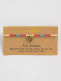 "Live Happy" Giving Bracelet