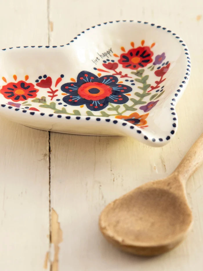 "Live Happy" Spoon Rest