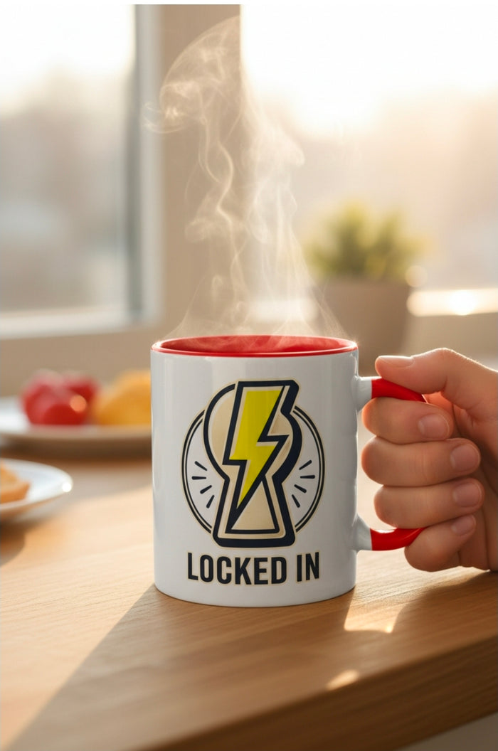 Locked In Accent Coffee Mug — 11/15 oz