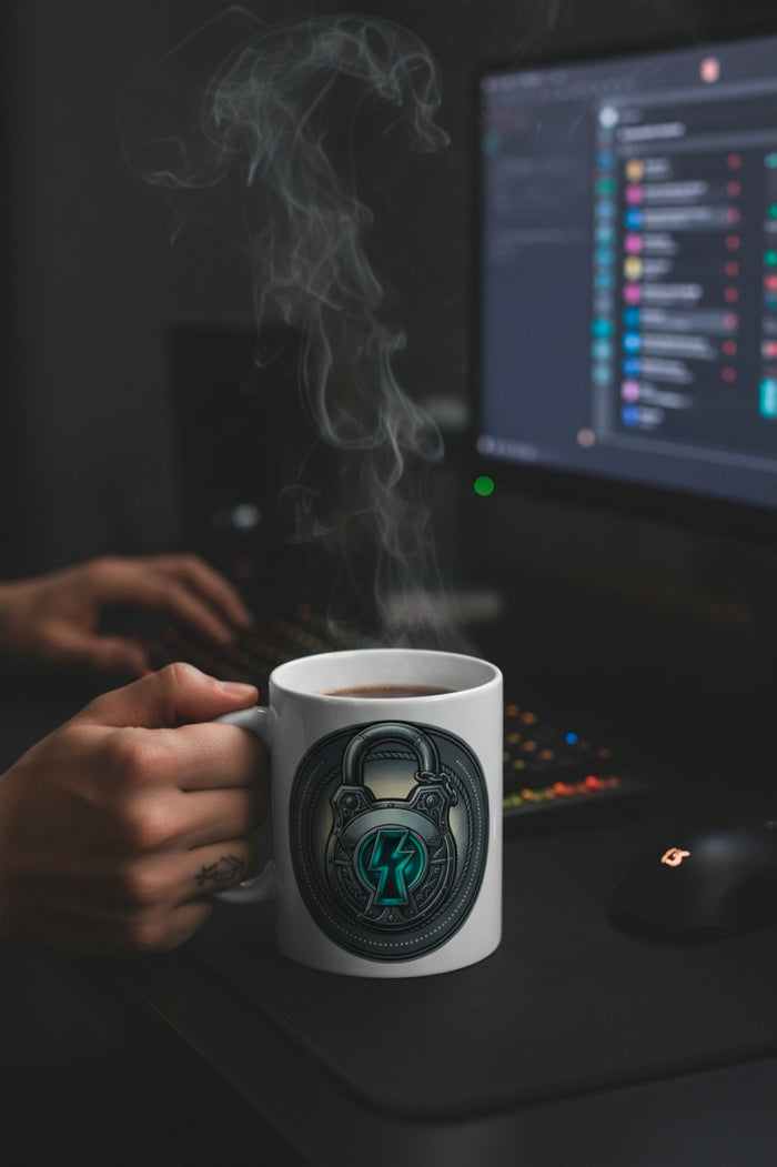 Locked In Ceramic Mug — 'Locked In' Motivational Coffee Cup (11oz, 15oz)
