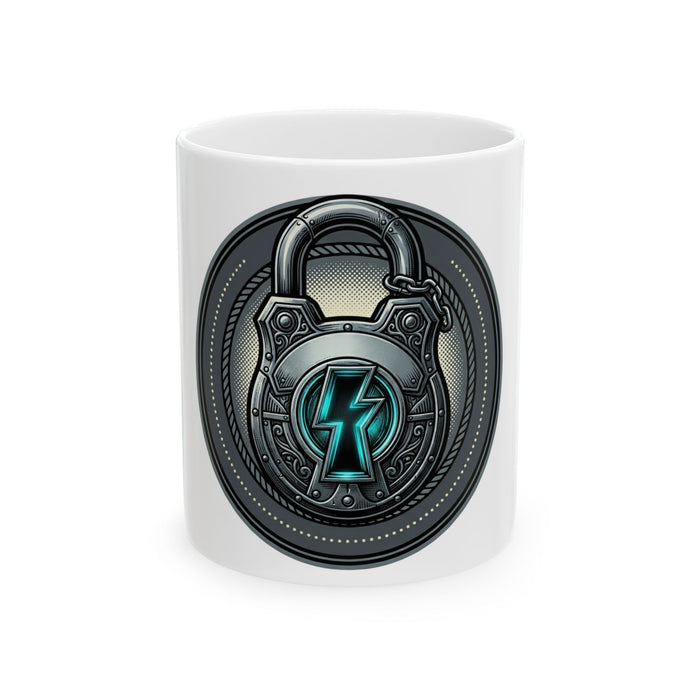 Locked In Ceramic Mug — 'Locked In' Motivational Coffee Cup (11oz, 15oz)
