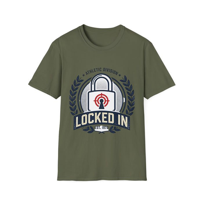 Locked In T-Shirt — Motivational 'Locked In' Graphic Tee