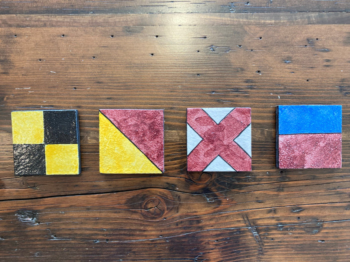 LOVE Coasters, Set of Four (4) - Annapolis Maritime Antiques