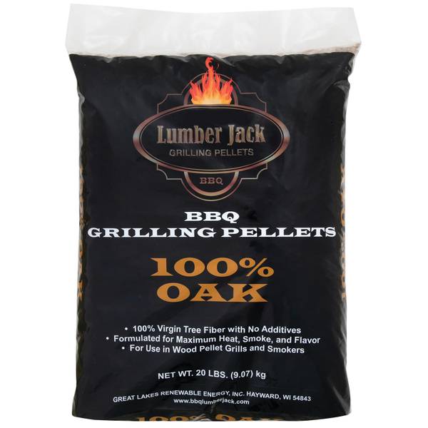 Lumber Jack 100% Oak Wood Pellets, 20 lb