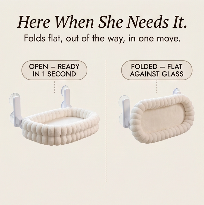Lumiclaw – Foldable Window Cat Bed