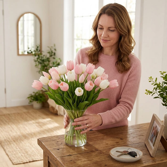 Lumora – Real Touch Tulip Bouquet