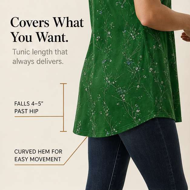 Lunalia – Women's Flowy Floral Tunic