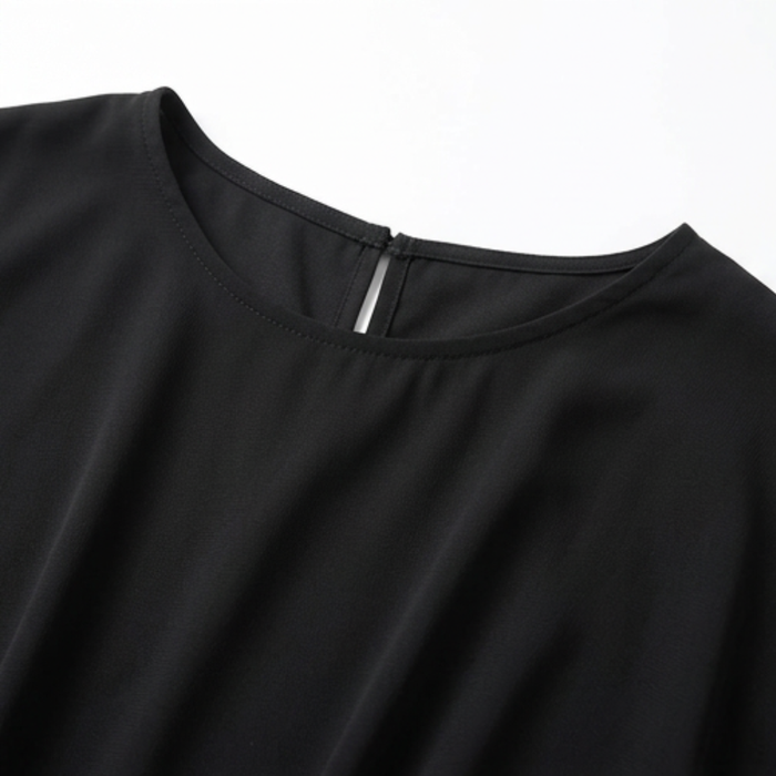 Lunara – Women's Sequin Trim Layered Chiffon Top