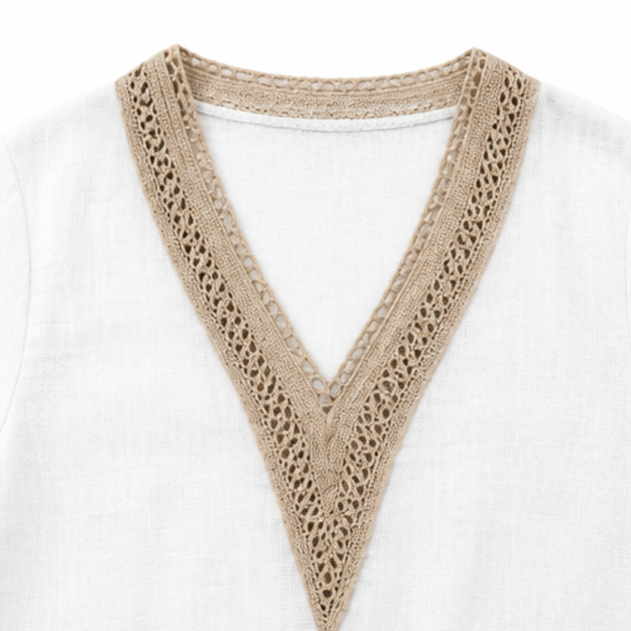 Lunavia – Crochet V-Neck Set