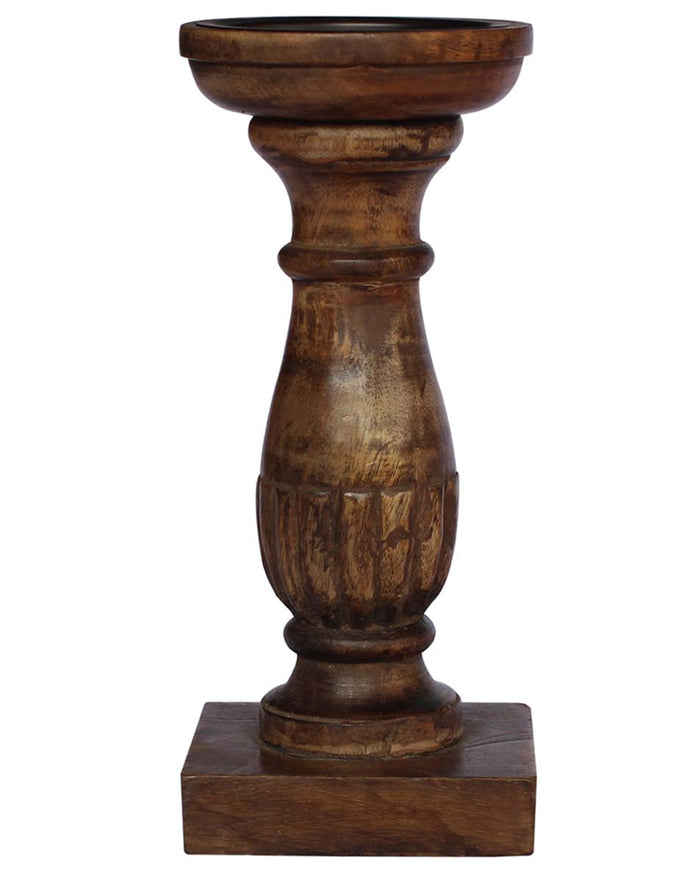 Mango Wood Candle Holder