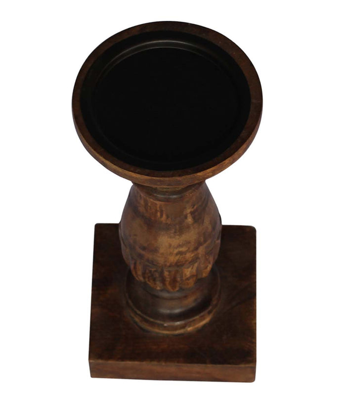 Mango Wood Candle Holder