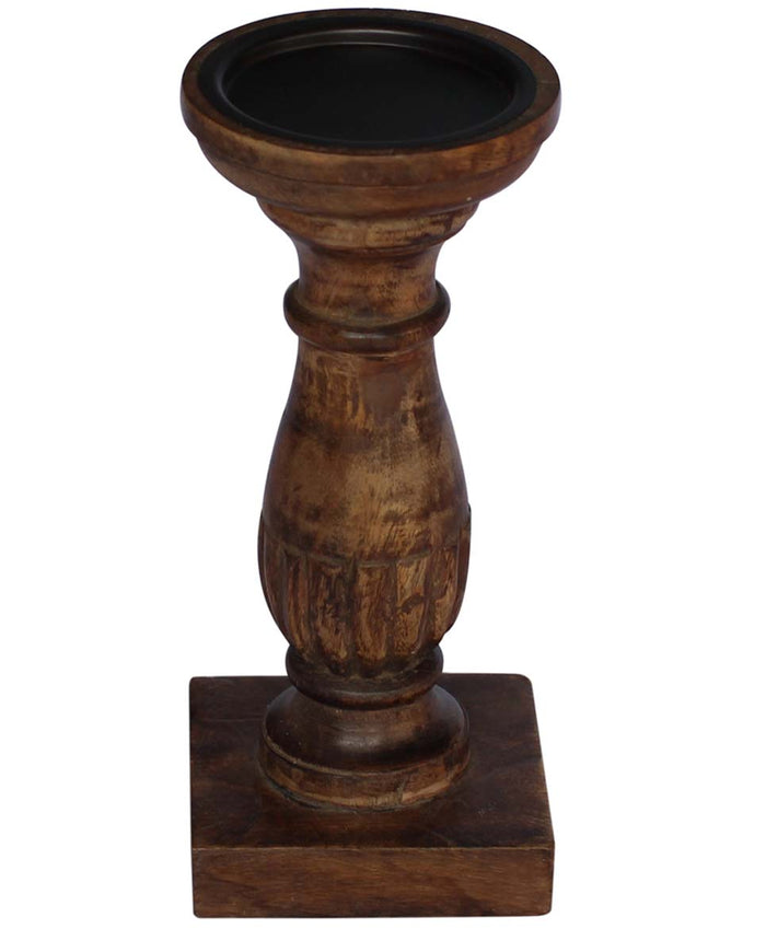 Mango Wood Candle Holder