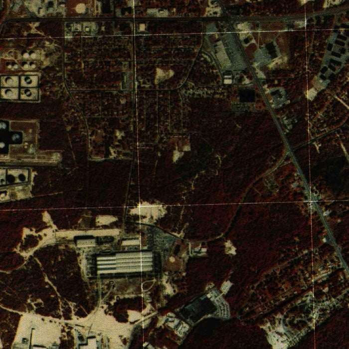 Map of Wilmington, North Carolina by USGS, 1980 – Cape Fear River & Wrightsville Beach