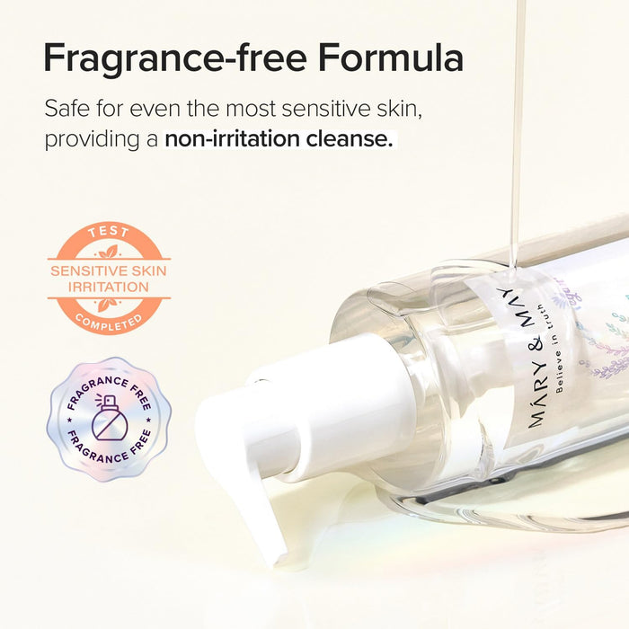 Mary&May Rice Glutathione LHA Cleansing Oil 200ml | Brightening Makeup Remover