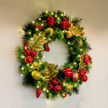 Metal Holly Leaves Dekra-Lite