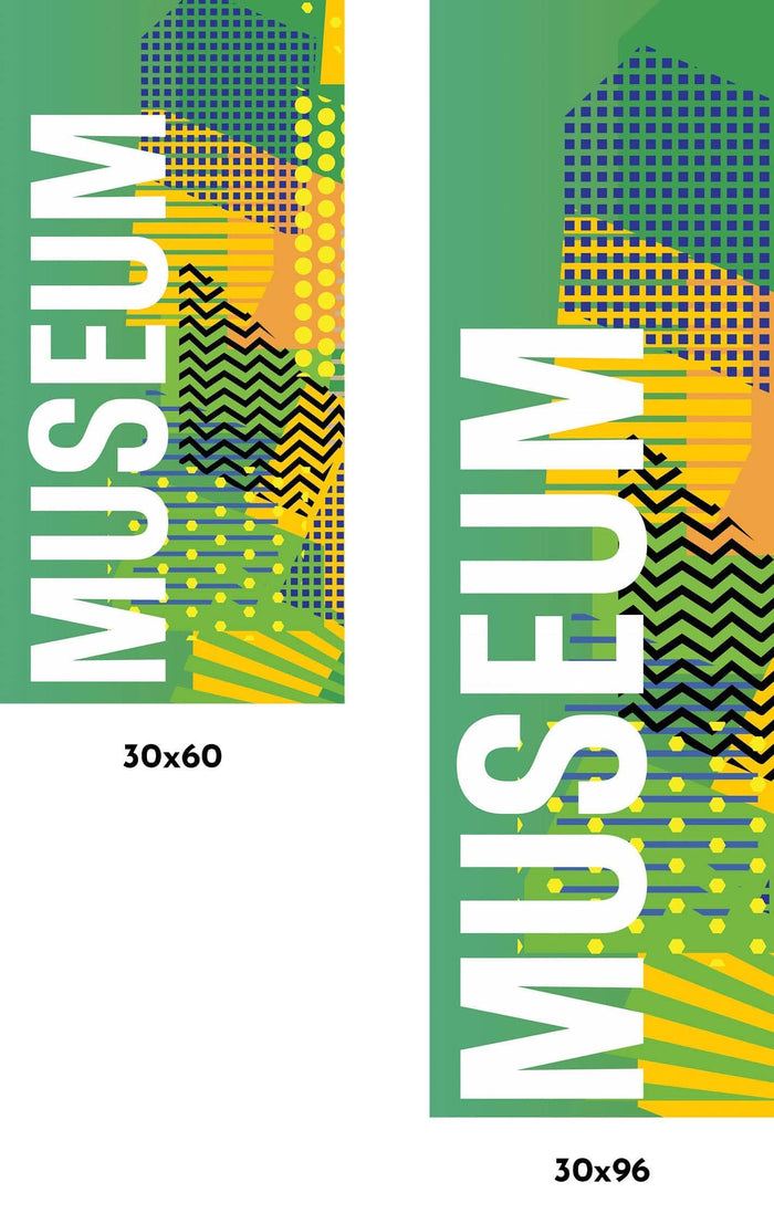 Modern Art Musuem - Green Single Vinyl Banner Dekra-Lite