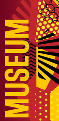 Modern Art Musuem - Red Single Vinyl Banner Dekra-Lite