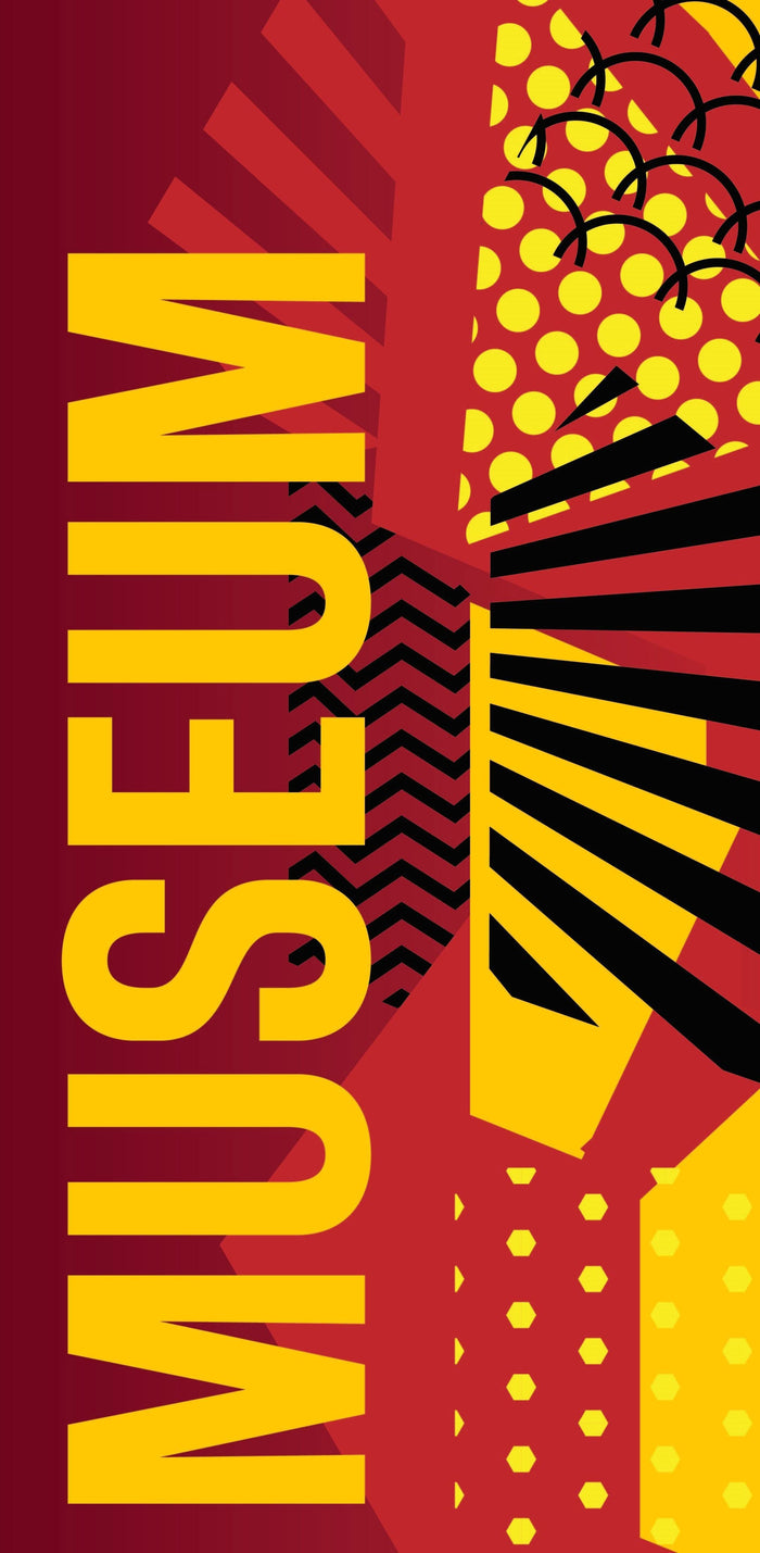 Modern Art Musuem - Red Single Vinyl Banner Dekra-Lite