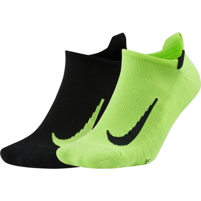 Nike Multiplier Running No-Show Socks (2 Pairs)