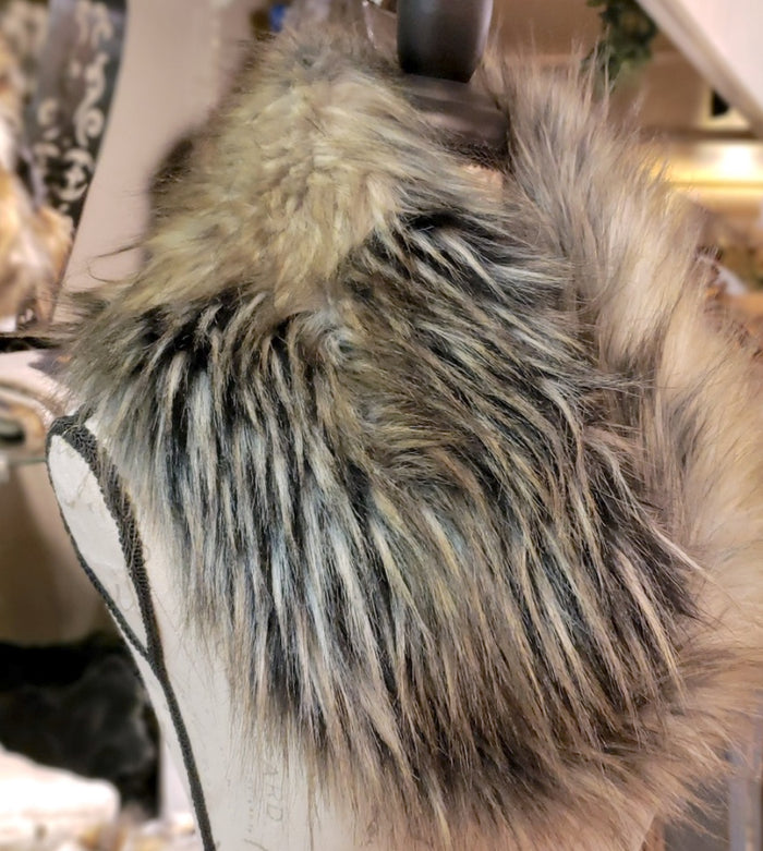 Noble Wolf Faux Fur Eternal Scarf Donna Salyers