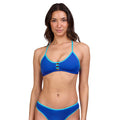 Noemi Bikini Top blue berry contrast front