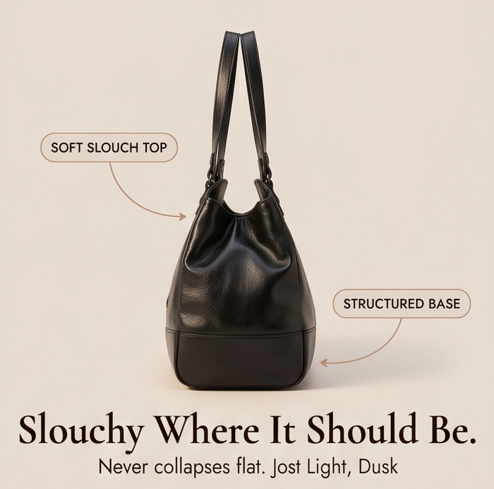 Noirvere – Slouchy Vegan Leather City Tote