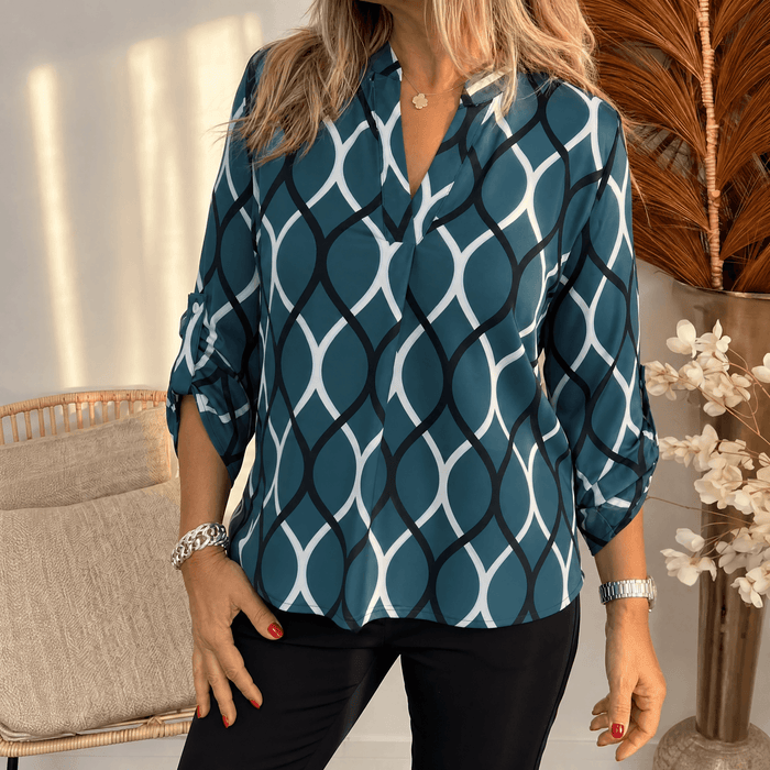 Teal-Black Geo / S