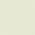 Benjamin Moore Color OC-135 Cream Cloak wet, dry color sample.