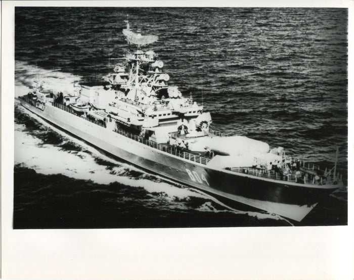 Official U.S. Navy photo of Soviet Krivak I class frigate Rositelnyy - Annapolis Maritime Antiques