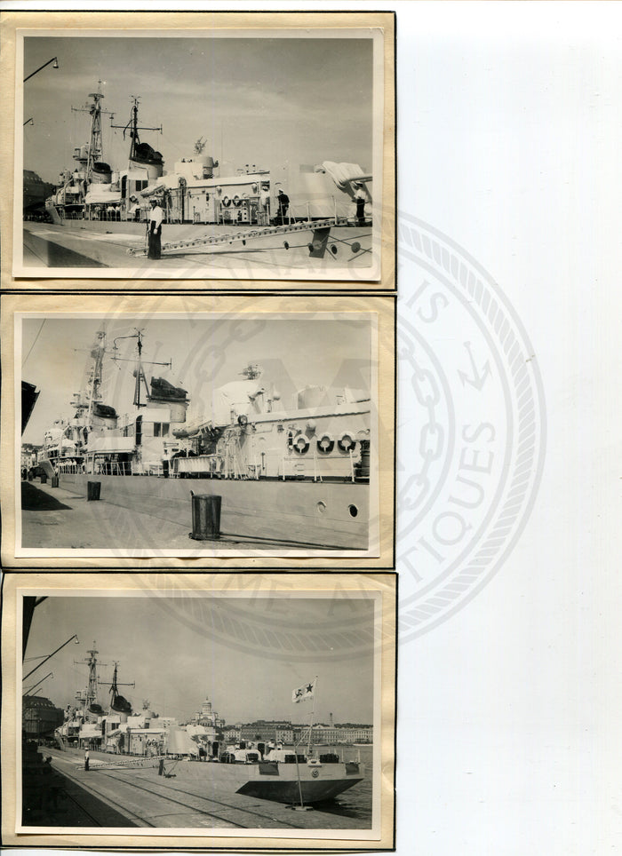 Official U.S. Navy photo of Soviet warship - Annapolis Maritime Antiques